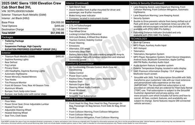 gmc sierra 1500 2025 3GTPUJEKXSG165684 image gmc sierra 1500 2025 3GTPUJEKXSG165684 image